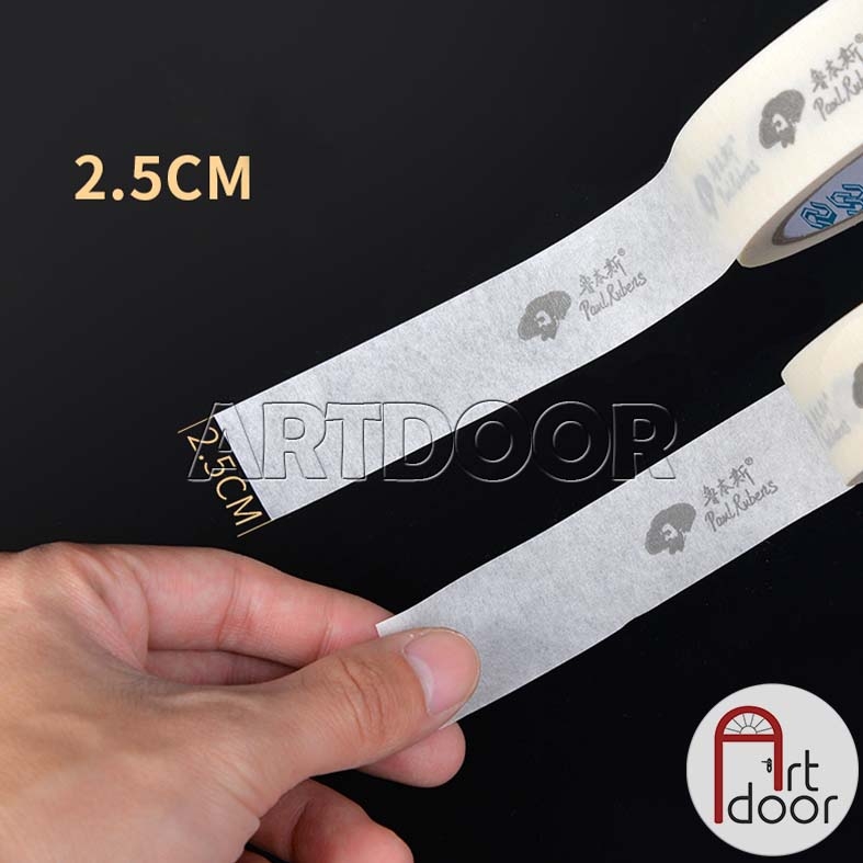 Băng keo giấy PAUL RUBENS cố định tranh, chặn màu nước (2.5cm) - [xả kho]