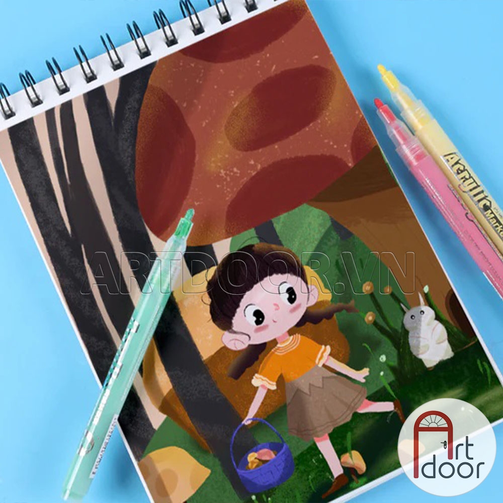 Bộ bút Acrylic GIORGIONE Signature Marker kháng nước, bền màu (hộp giấy) - [xả kho]
