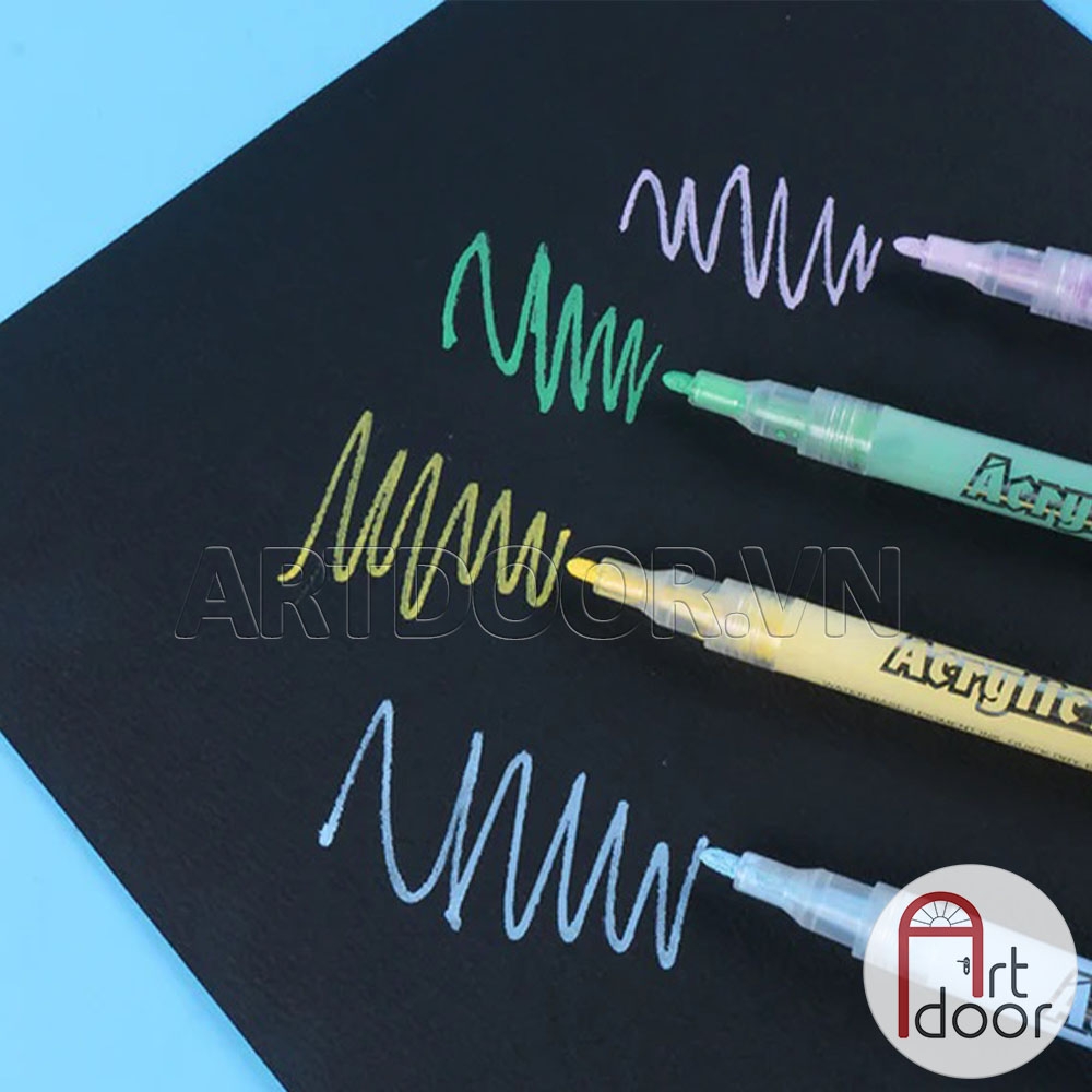 Bộ bút Acrylic GIORGIONE Signature Marker kháng nước, bền màu (hộp giấy) - [xả kho]