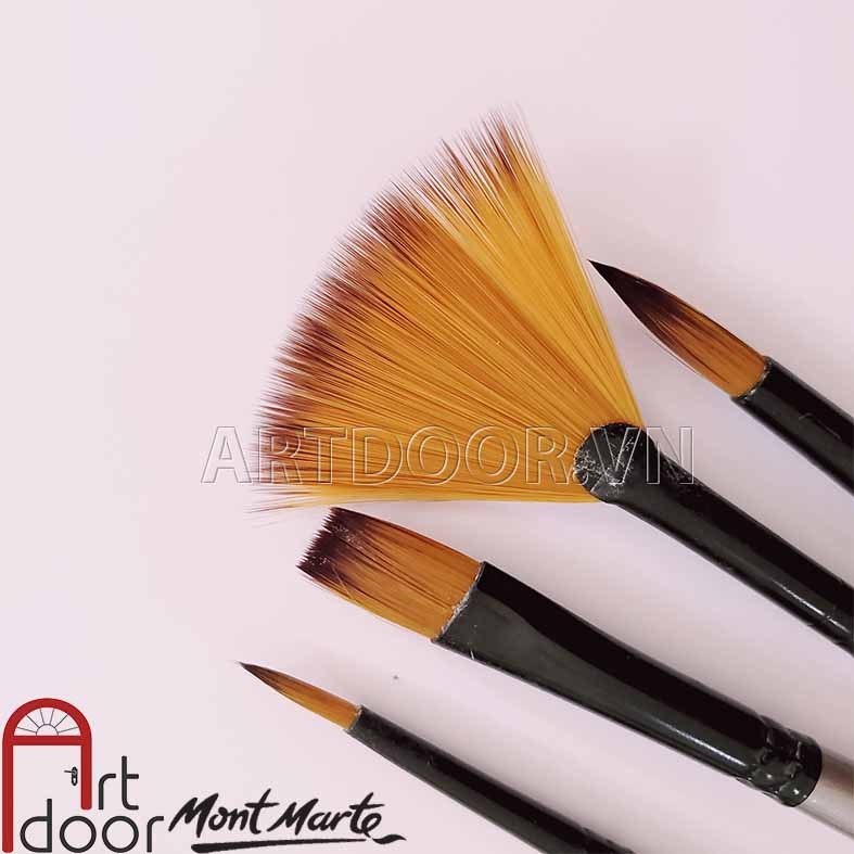 Bộ cọ vẽ Acrylic MONT MARTE Gallery 4 cây (HS0010) - [xả kho]