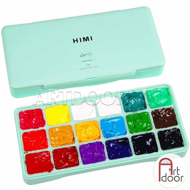 Bộ màu vẽ Gouache MIYA HIMI Thạch 12~30ml (hộp nhựa)