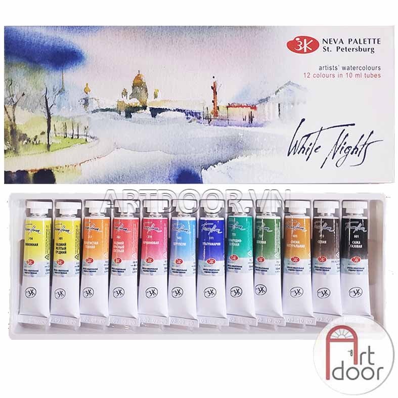 Bộ màu Nước Nén/ Tuýp WHITE NIGHTS