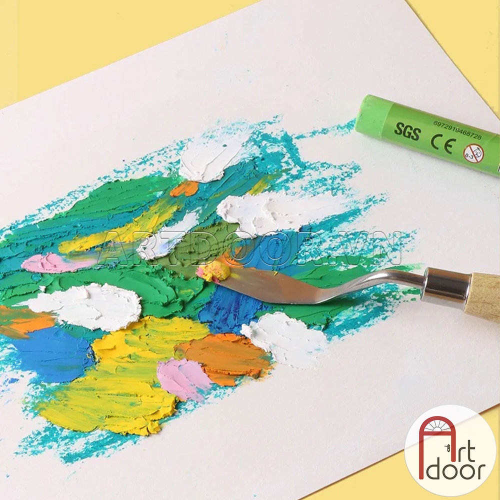 Bộ màu vẽ Sáp Dầu GIORGIONE Soft Oil Pastel mềm đắp nổi (hộp giấy)