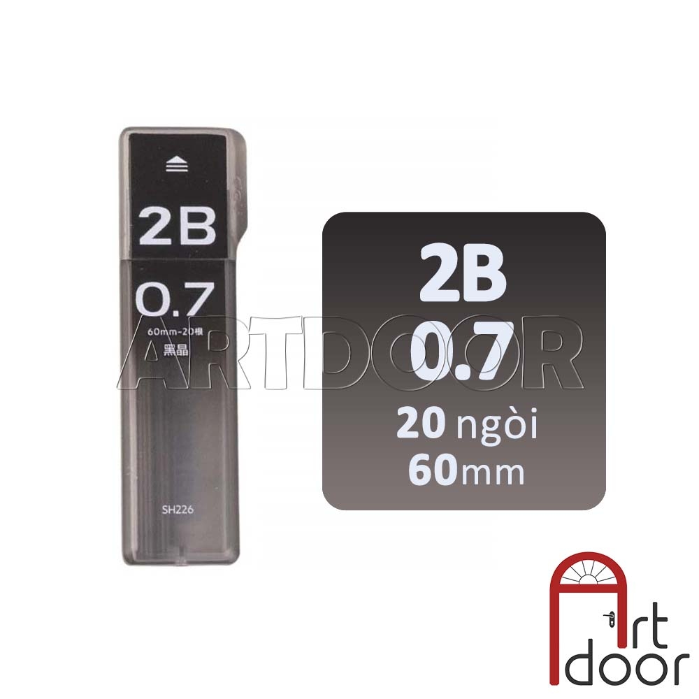 Bút chì kim bấm DELI Thân Trắng (đầu 05/ 07) có đệm cầm êm tay