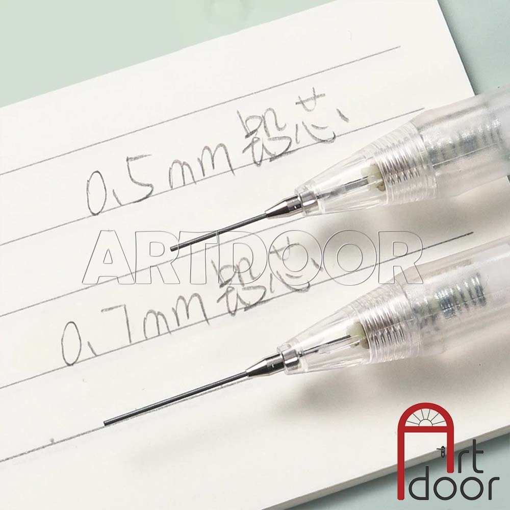Bút chì kim bấm DELI Thân Trắng (đầu 05/ 07) có đệm cầm êm tay