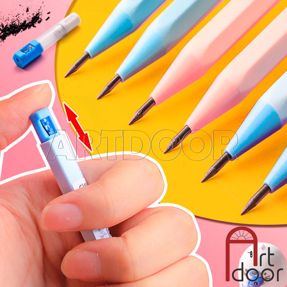 Bút chì kim bấm hoặc Ruột ngòi DELI lõi lớn (đầu 2mm)  - [xả kho]