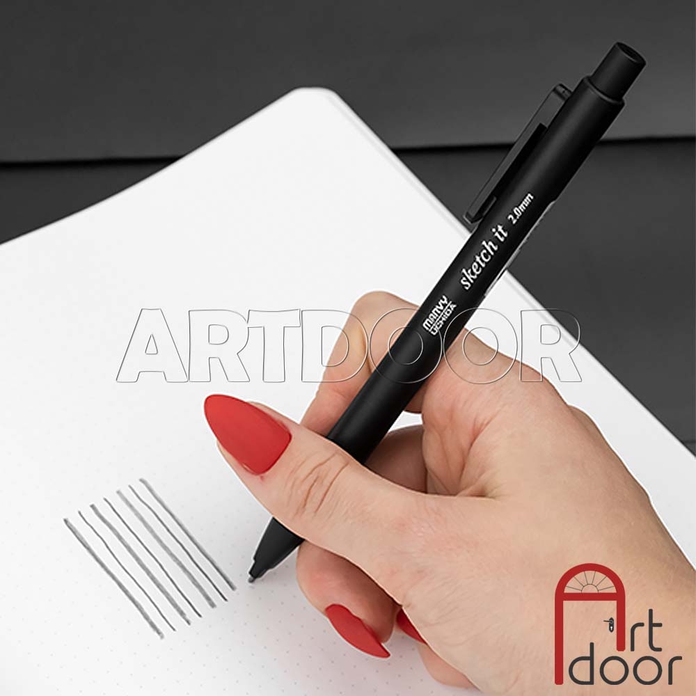 Bút chì kim bấm hoặc Ruột ngòi MARVY đầu Vuông Dẹt lõi lớn (đầu 2mm)