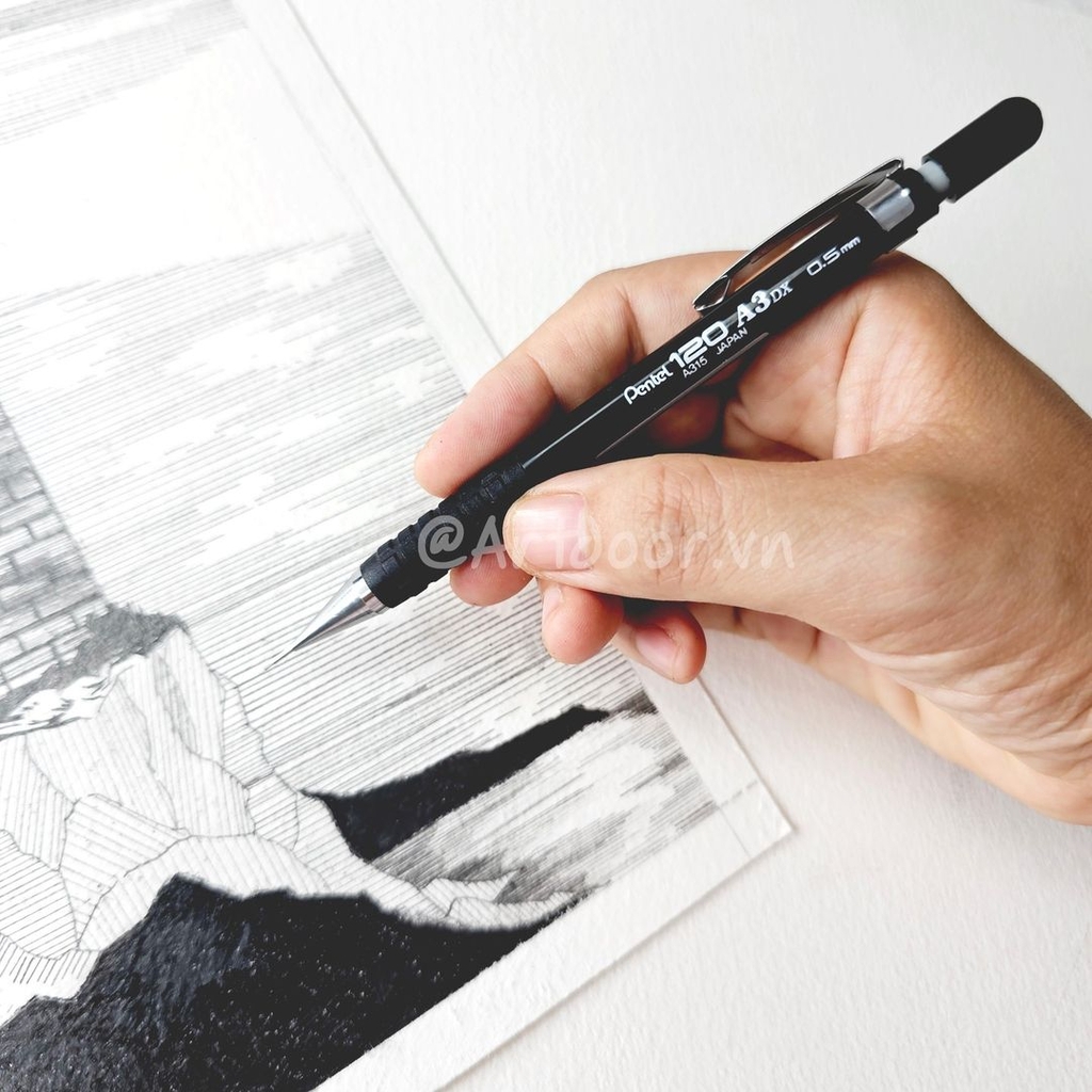 Bút chì kim bấm PENTEL vẽ Kỹ Thuật chính hãng A31 (đủ size)