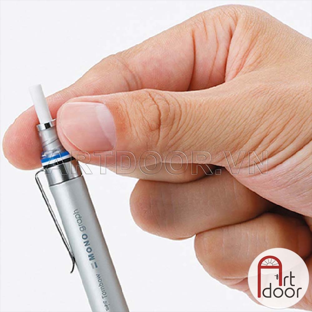Bút chì kim bấm TOMBOW Fine Limited thân Thép (đầu 03/05mm) dòng Mono Graph bấm ra ngòi