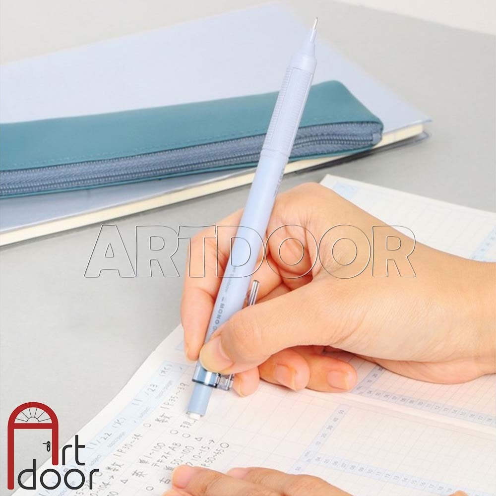 Bút chì kim bấm TOMBOW Lite dễ thương (đầu 05mm) dòng Mono Graph bấm đẩy ngòi