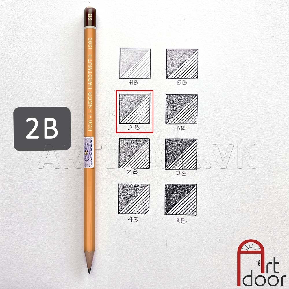 Bút chì phác thảo KOH I NOOR vẽ người, đầu tượng, tĩnh vật, luyện thi hình họa