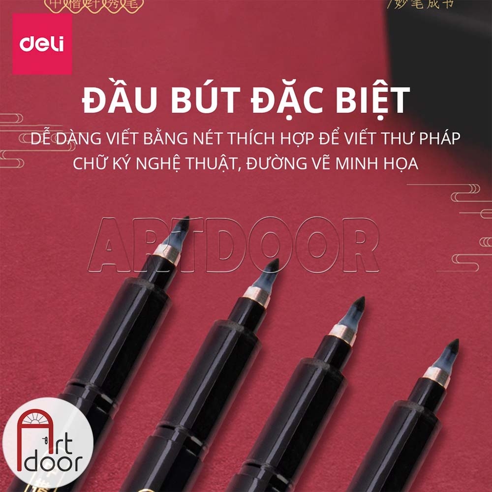 Bút Đen viết thư pháp DELI (cây lẻ)
