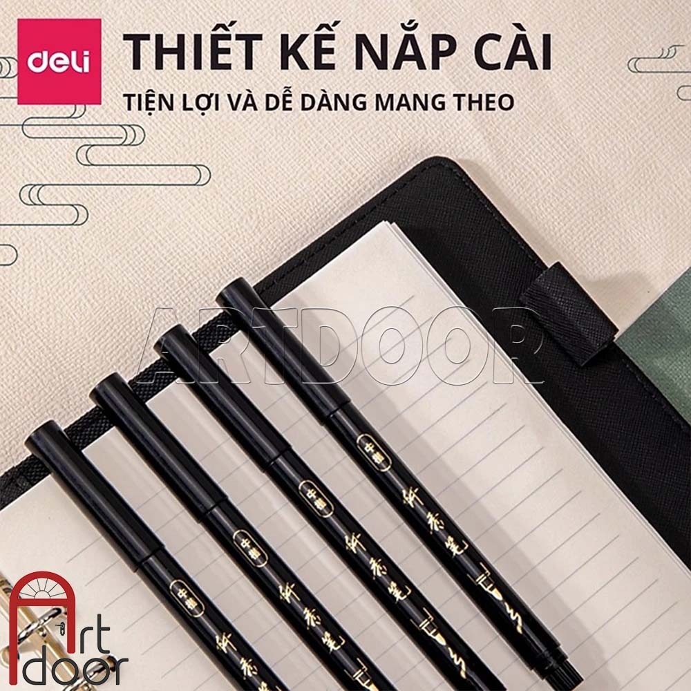 Bút Đen viết thư pháp DELI (cây lẻ)