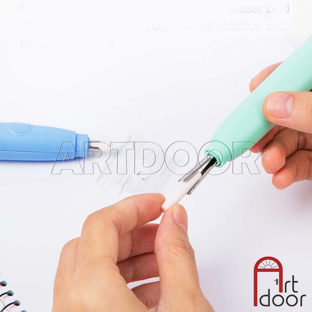 Bút gôm tẩy Điện DELI hai đầu kèm lõi thay