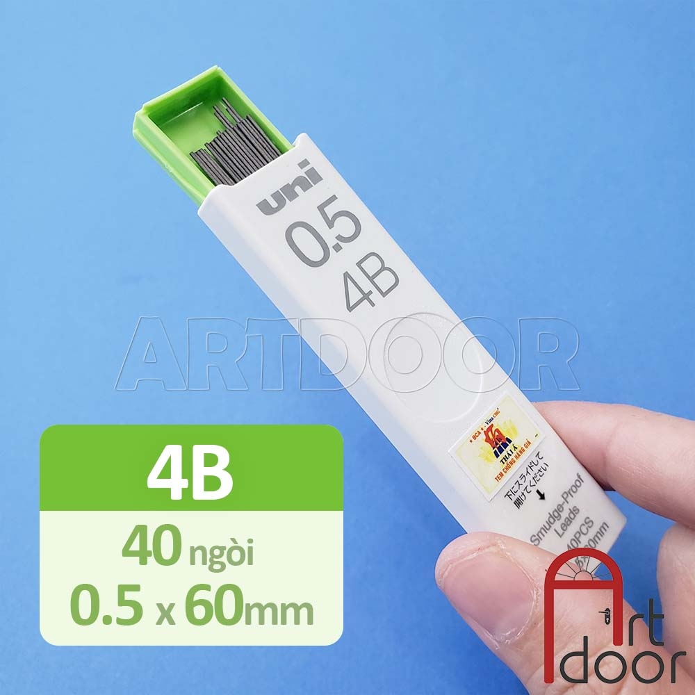 Ruột ngòi chì bấm UNI Nano Dia (chống gãy) / Smudge-Proof (chống lem) - nhiều size