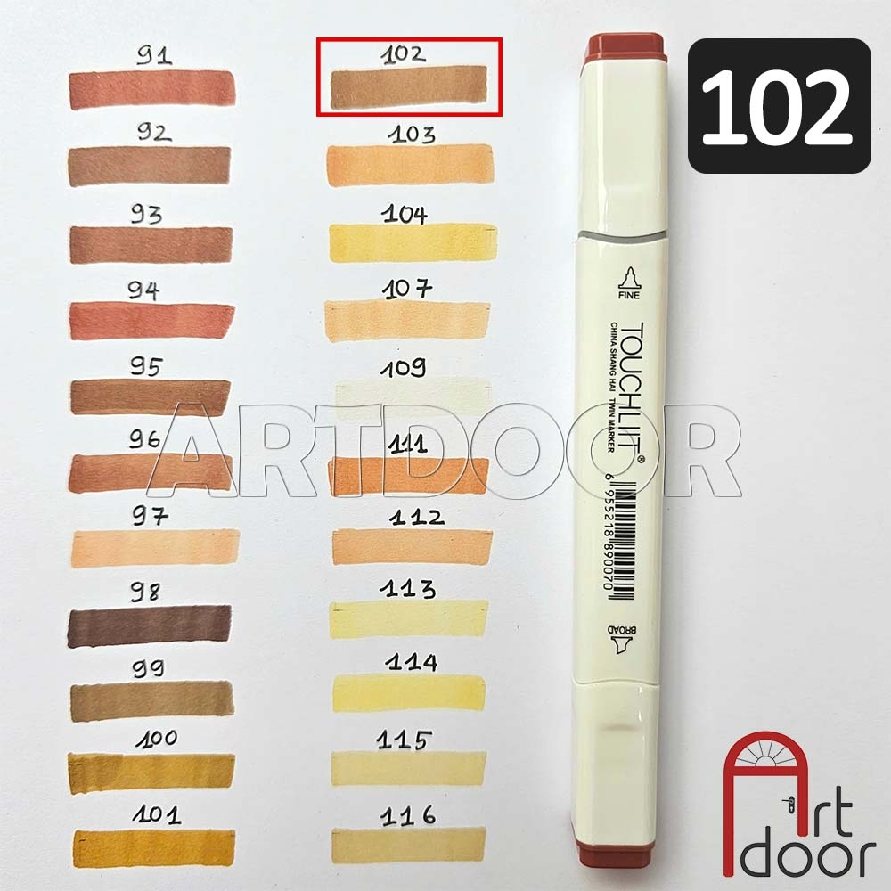 Bút marker TOUCHLIIT 6 (số 0~120) diễn họa kiến trúc, đô thị, đồ án nội thất