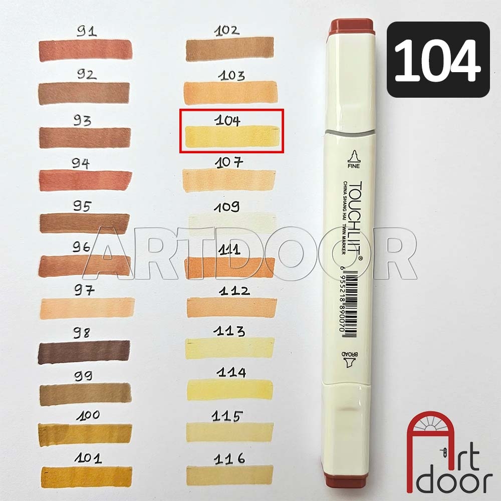 Bút marker TOUCHLIIT 6 (số 0~120) diễn họa kiến trúc, đô thị, đồ án nội thất