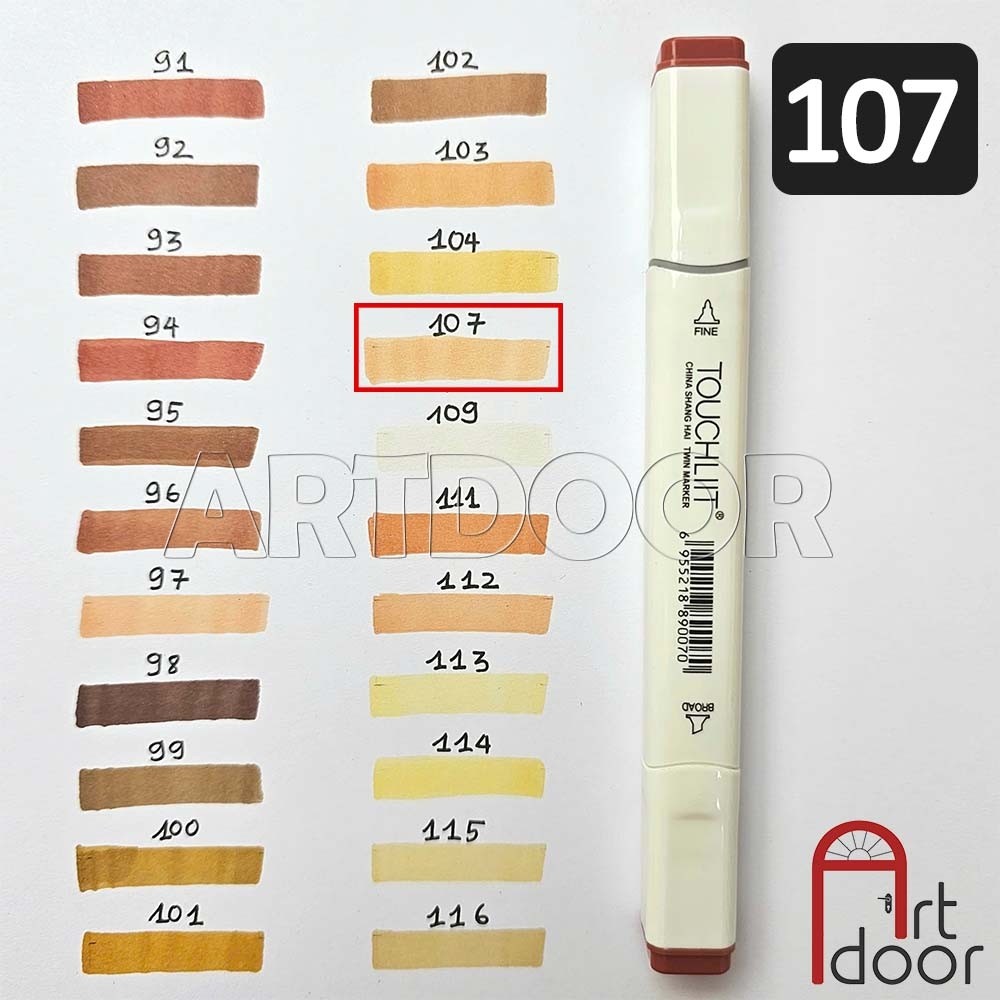 Bút marker TOUCHLIIT 6 (số 0~120) diễn họa kiến trúc, đô thị, đồ án nội thất