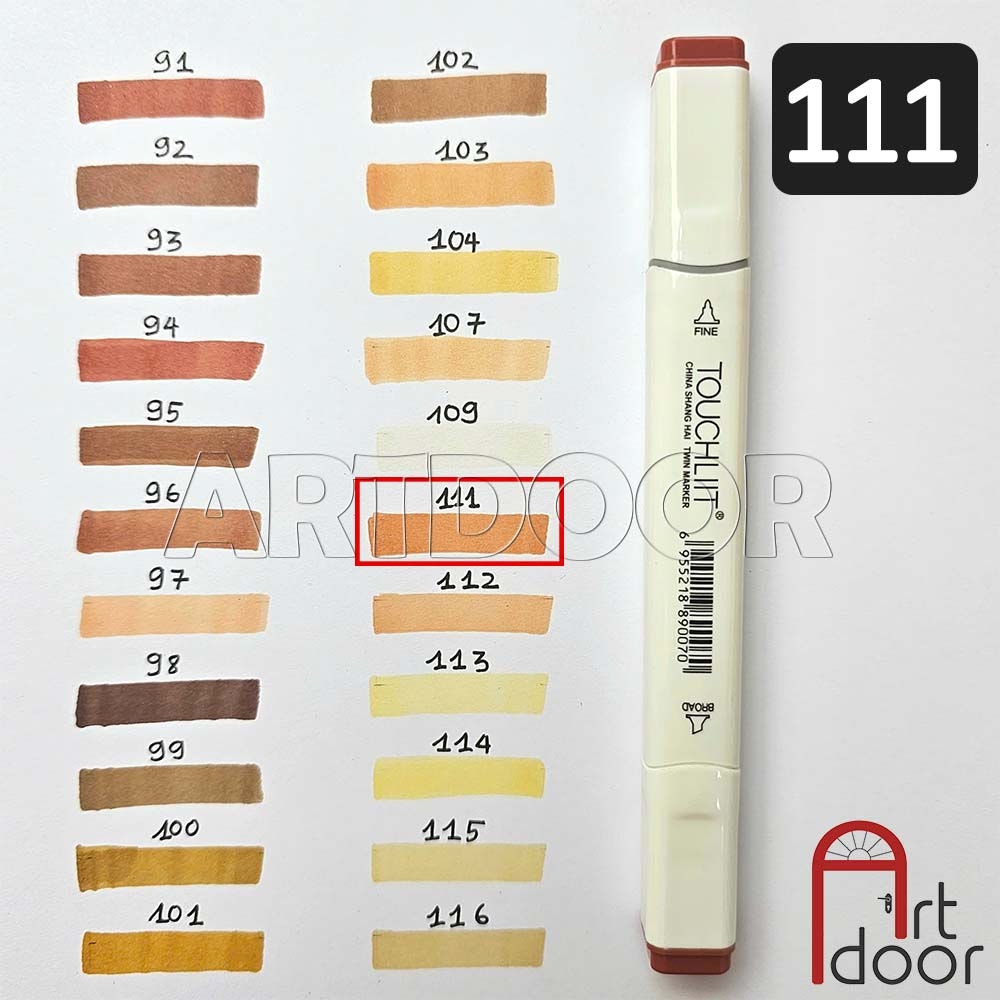 Bút marker TOUCHLIIT 6 (số 0~120) diễn họa kiến trúc, đô thị, đồ án nội thất