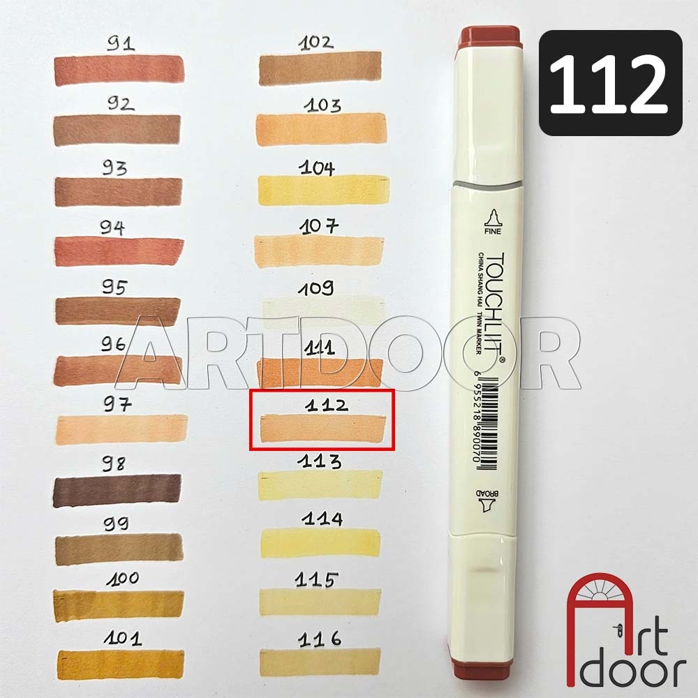 Bút marker TOUCHLIIT 6 (số 0~120) diễn họa kiến trúc, đô thị, đồ án nội thất