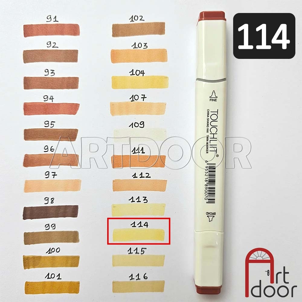 Bút marker TOUCHLIIT 6 (số 0~120) diễn họa kiến trúc, đô thị, đồ án nội thất