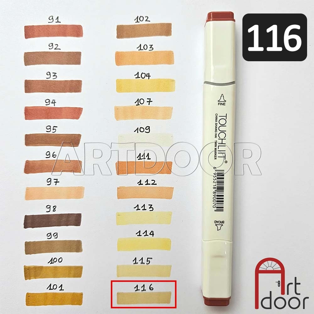 Bút marker TOUCHLIIT 6 (số 0~120) diễn họa kiến trúc, đô thị, đồ án nội thất