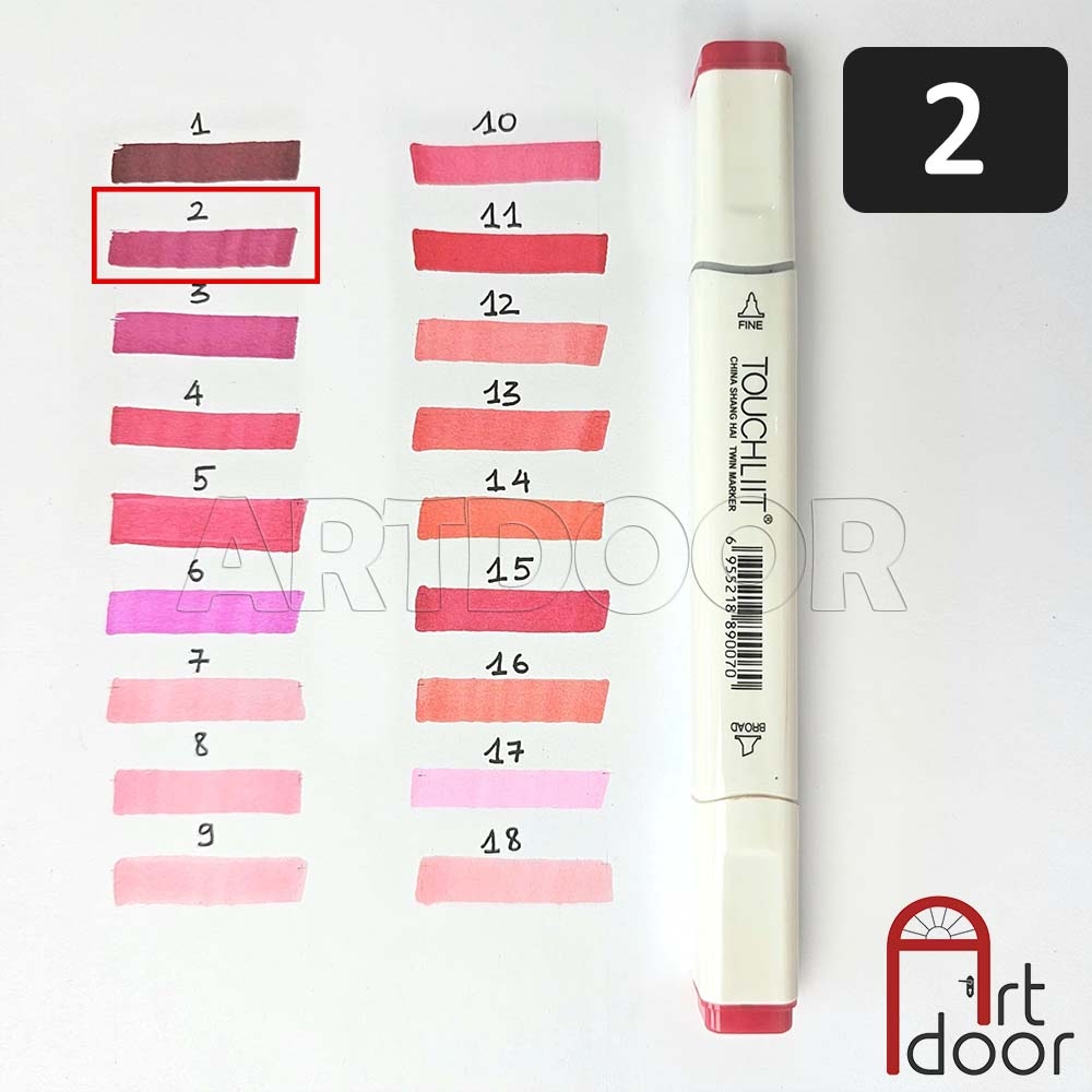 Bút marker TOUCHLIIT 6 (số 0~120) diễn họa kiến trúc, đô thị, đồ án nội thất