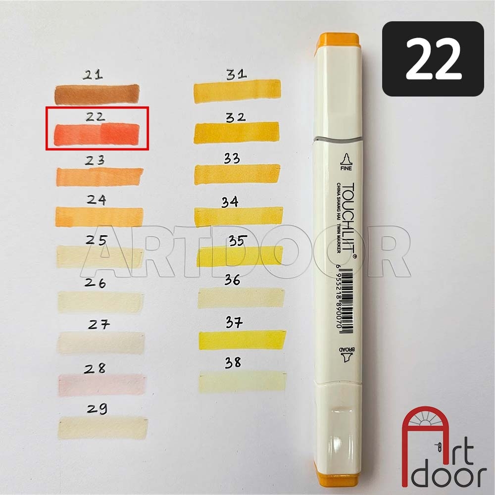 Bút marker TOUCHLIIT 6 (số 0~120) diễn họa kiến trúc, đô thị, đồ án nội thất