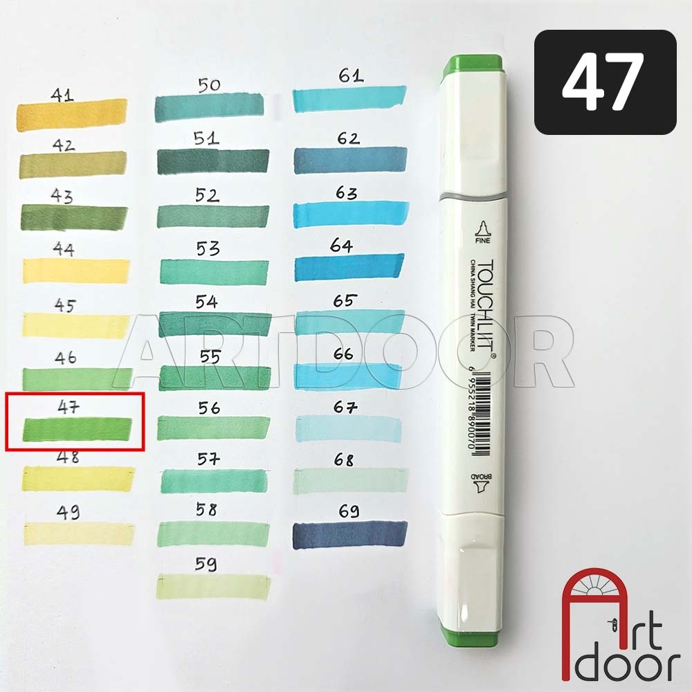 Bút marker TOUCHLIIT 6 (số 0~120) diễn họa kiến trúc, đô thị, đồ án nội thất