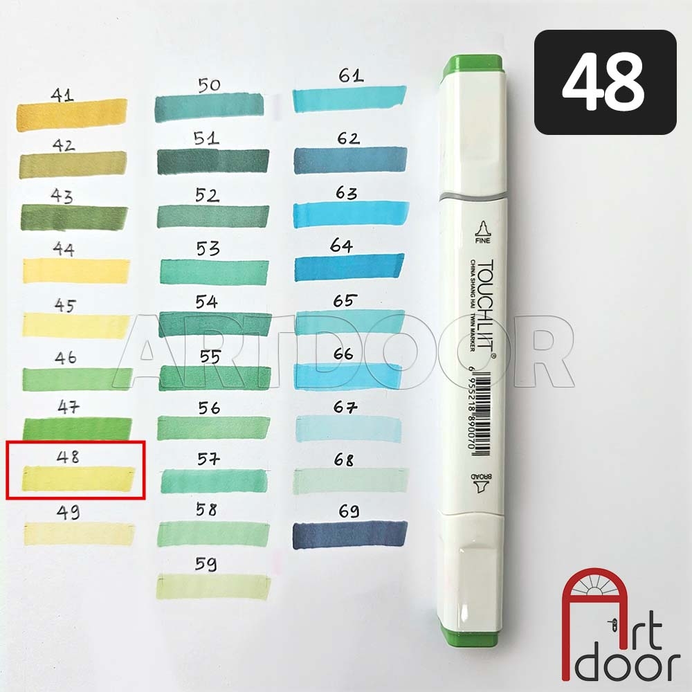 Bút marker TOUCHLIIT 6 (số 0~120) diễn họa kiến trúc, đô thị, đồ án nội thất