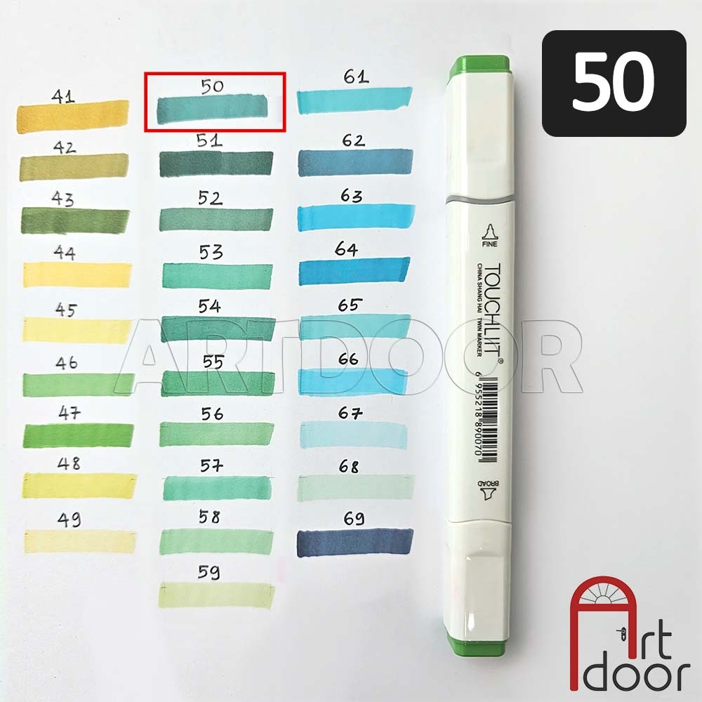Bút marker TOUCHLIIT 6 (số 0~120) diễn họa kiến trúc, đô thị, đồ án nội thất