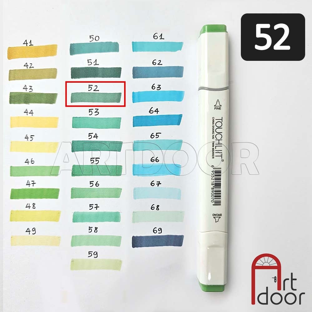 Bút marker TOUCHLIIT 6 (số 0~120) diễn họa kiến trúc, đô thị, đồ án nội thất