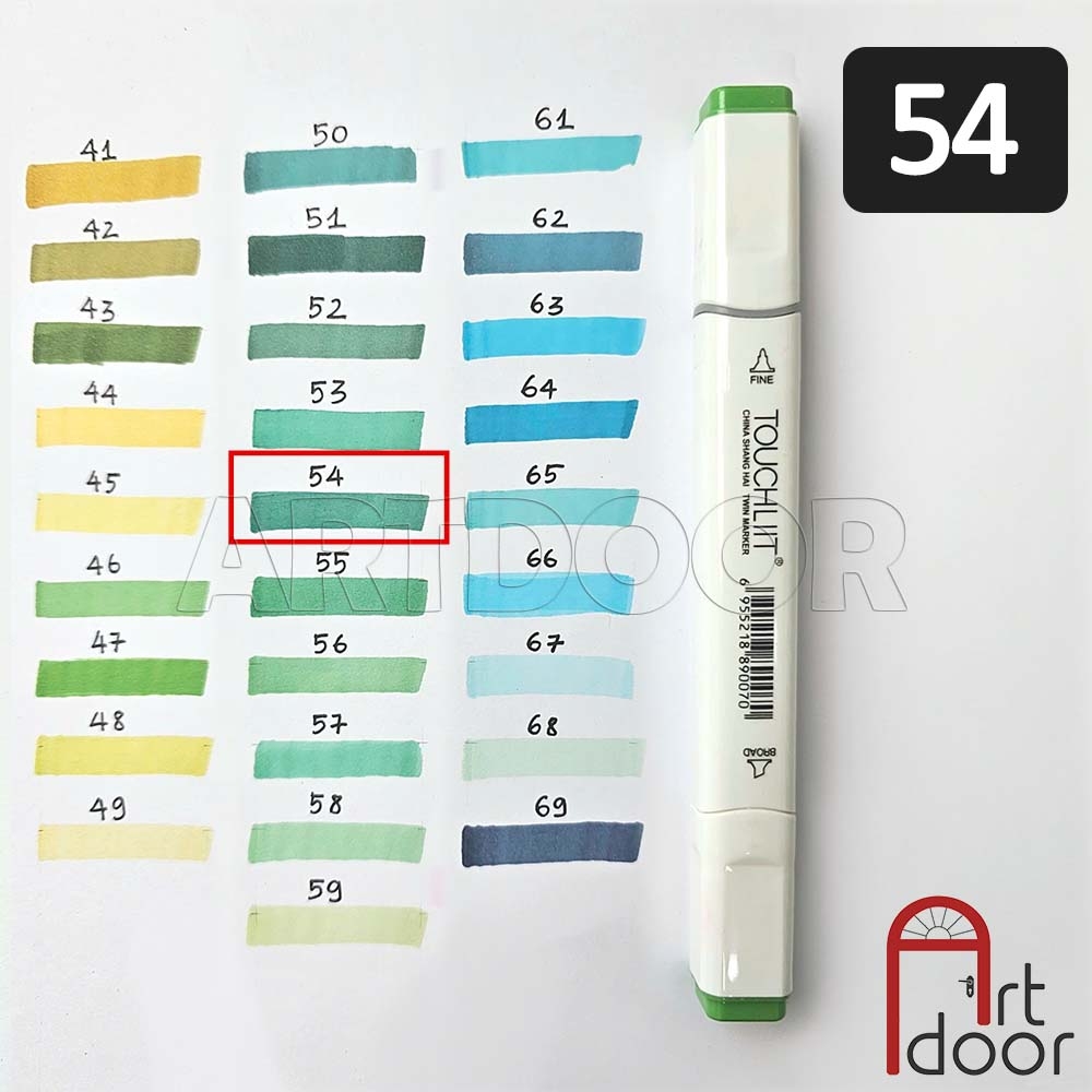 Bút marker TOUCHLIIT 6 (số 0~120) diễn họa kiến trúc, đô thị, đồ án nội thất