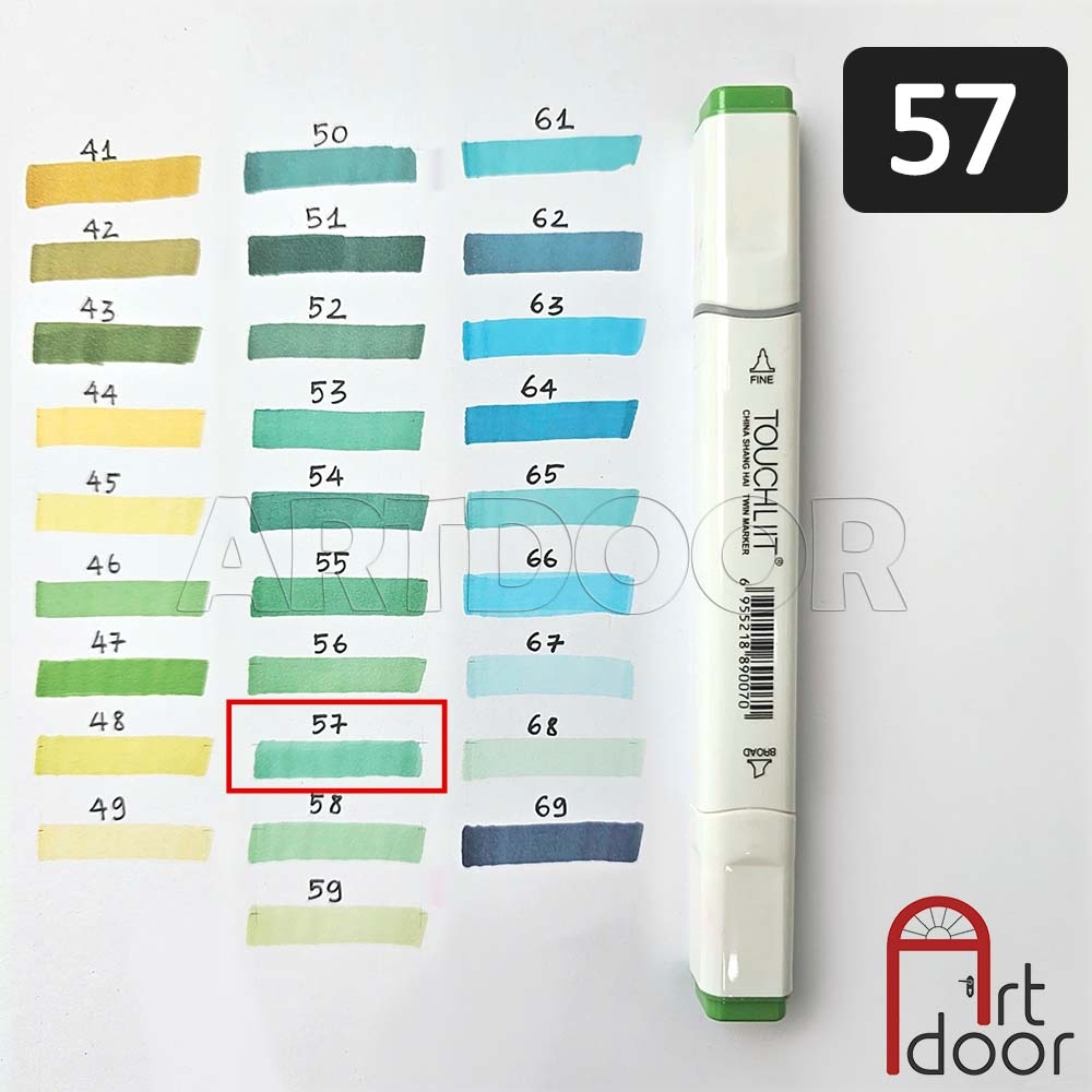 Bút marker TOUCHLIIT 6 (số 0~120) diễn họa kiến trúc, đô thị, đồ án nội thất