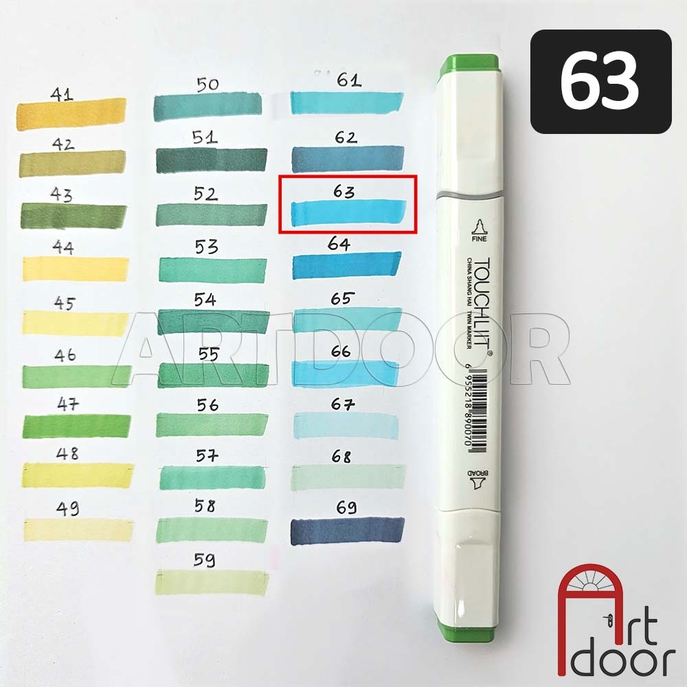 Bút marker TOUCHLIIT 6 (số 0~120) diễn họa kiến trúc, đô thị, đồ án nội thất