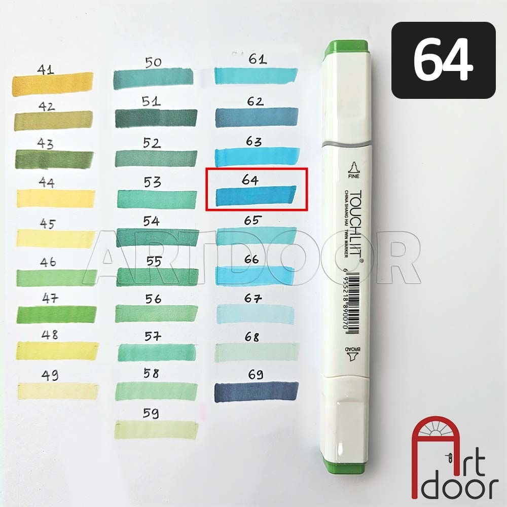 Bút marker TOUCHLIIT 6 (số 0~120) diễn họa kiến trúc, đô thị, đồ án nội thất