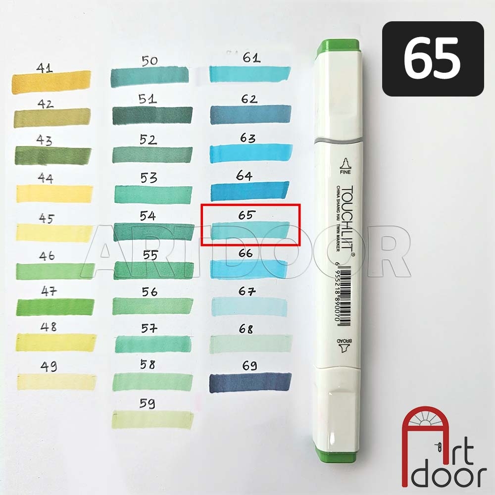 Bút marker TOUCHLIIT 6 (số 0~120) diễn họa kiến trúc, đô thị, đồ án nội thất