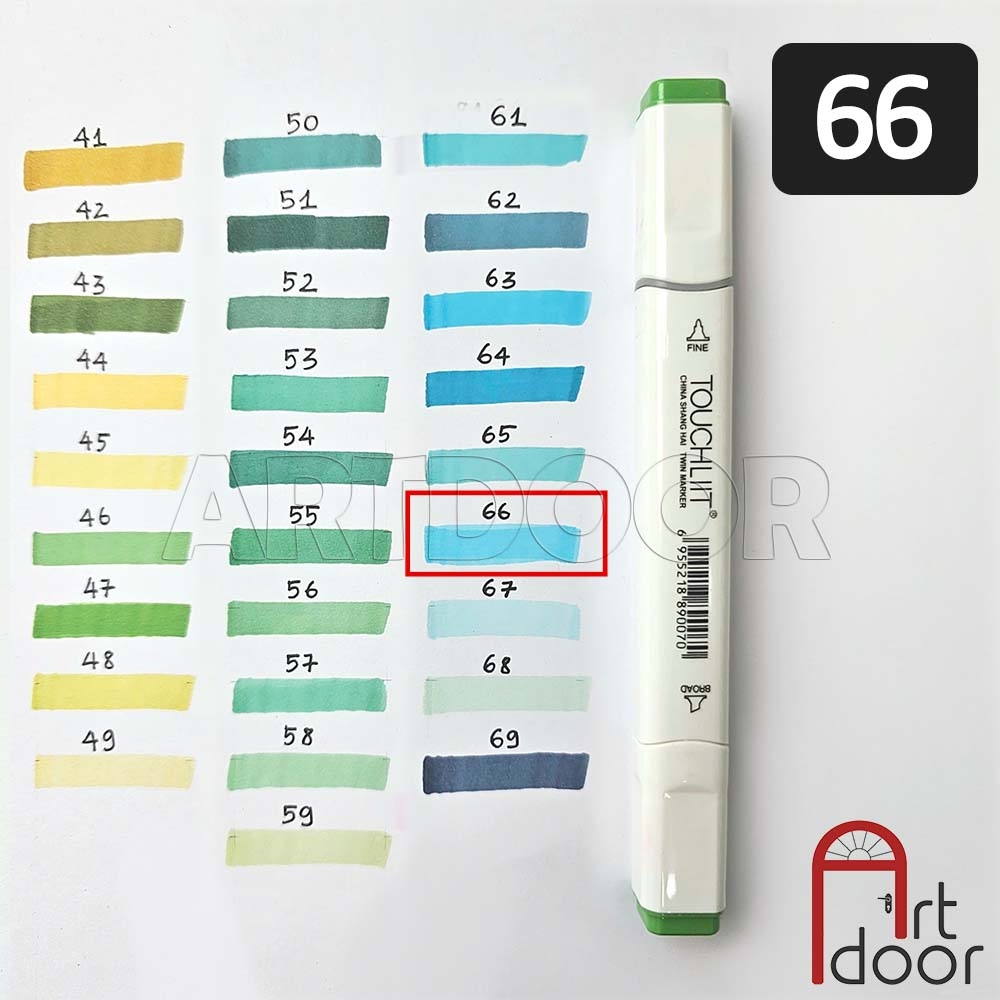 Bút marker TOUCHLIIT 6 (số 0~120) diễn họa kiến trúc, đô thị, đồ án nội thất