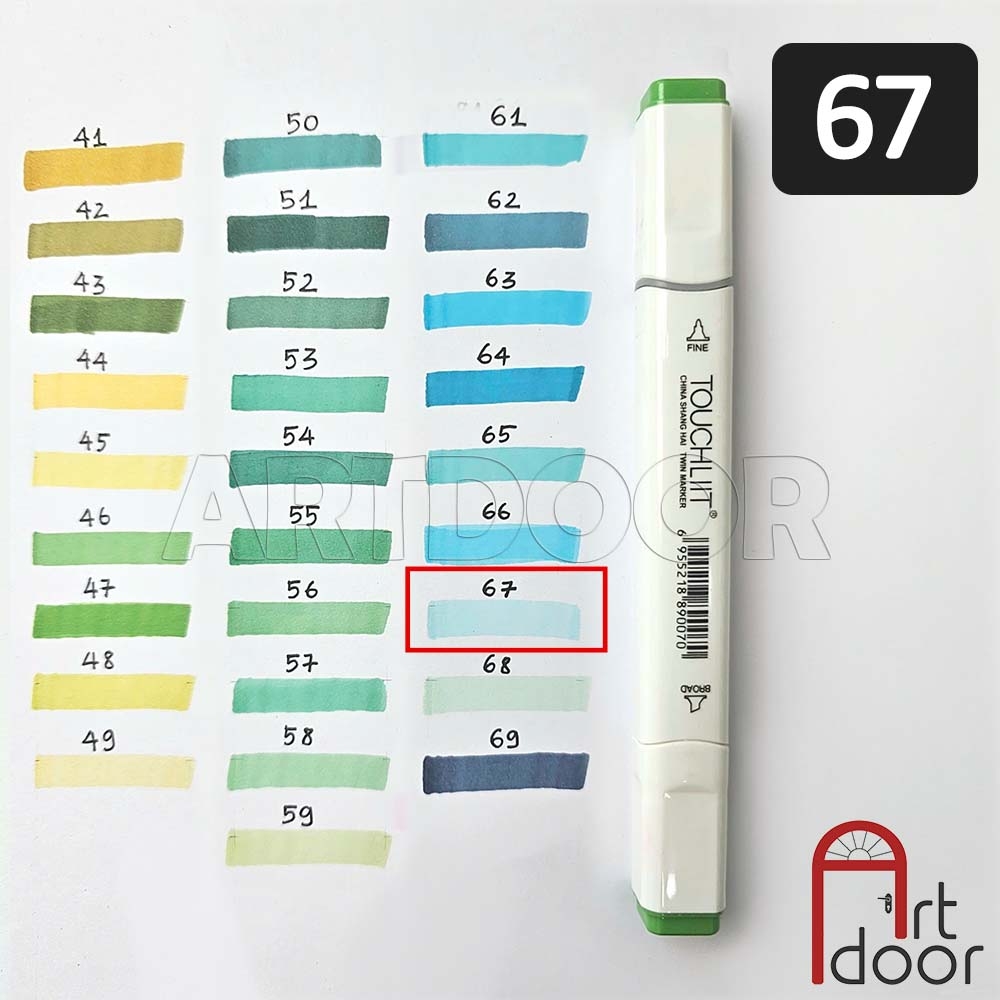 Bút marker TOUCHLIIT 6 (số 0~120) diễn họa kiến trúc, đô thị, đồ án nội thất