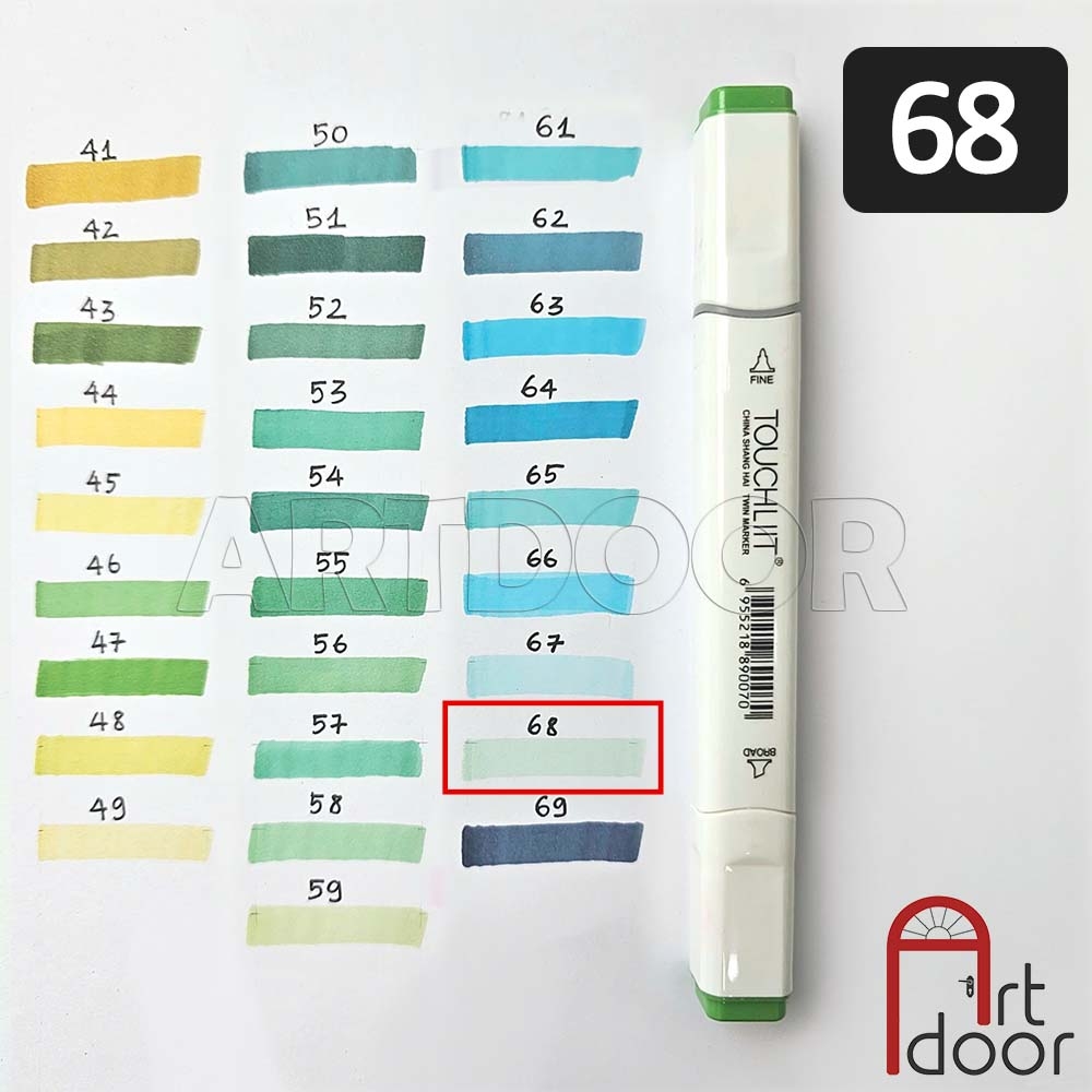 Bút marker TOUCHLIIT 6 (số 0~120) diễn họa kiến trúc, đô thị, đồ án nội thất