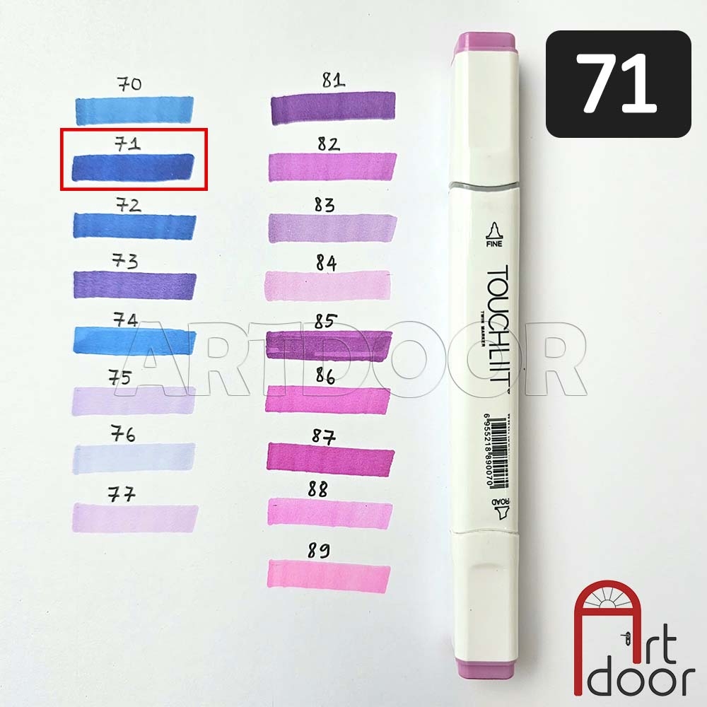 Bút marker TOUCHLIIT 6 (số 0~120) diễn họa kiến trúc, đô thị, đồ án nội thất