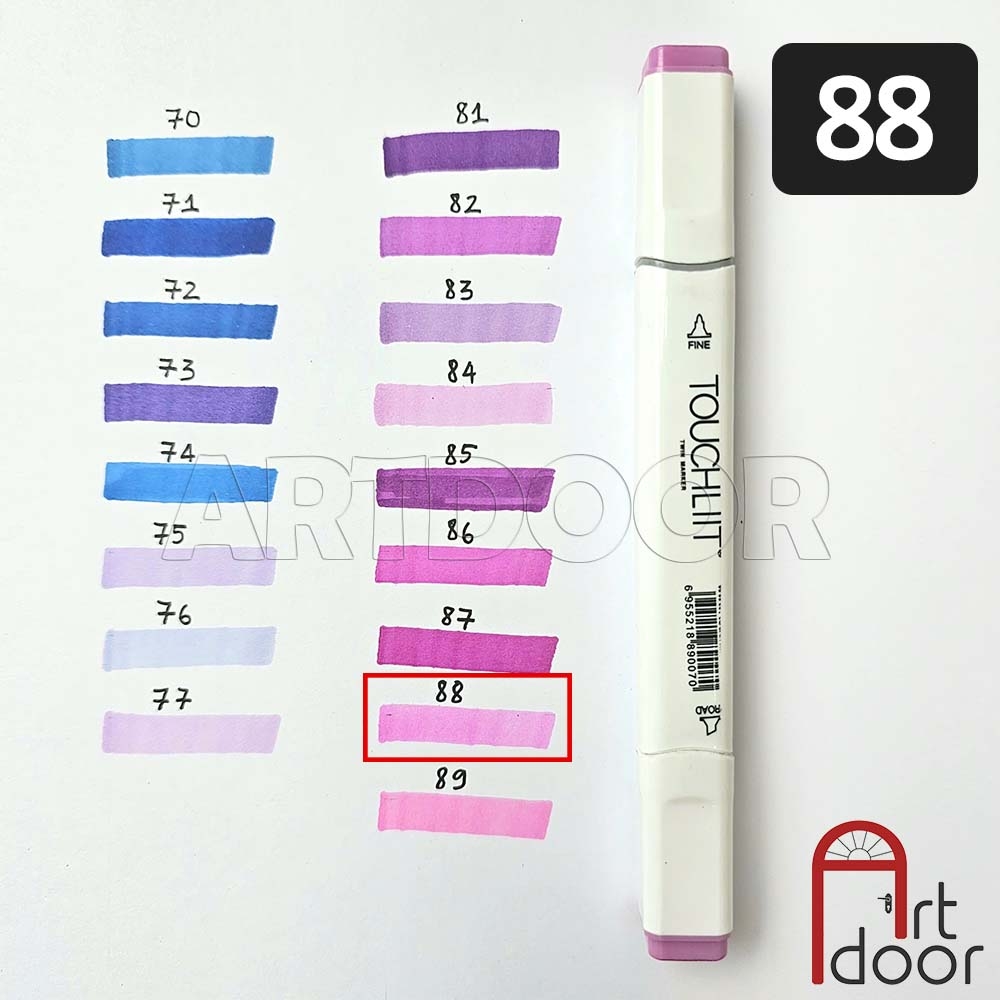 Bút marker TOUCHLIIT 6 (số 0~120) diễn họa kiến trúc, đô thị, đồ án nội thất