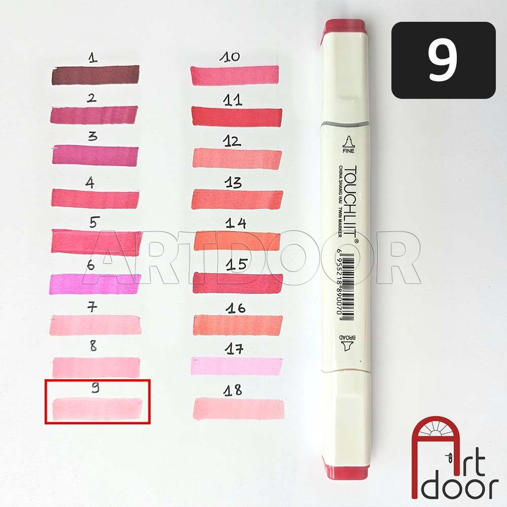 Bút marker TOUCHLIIT 6 (số 0~120) diễn họa kiến trúc, đô thị, đồ án nội thất