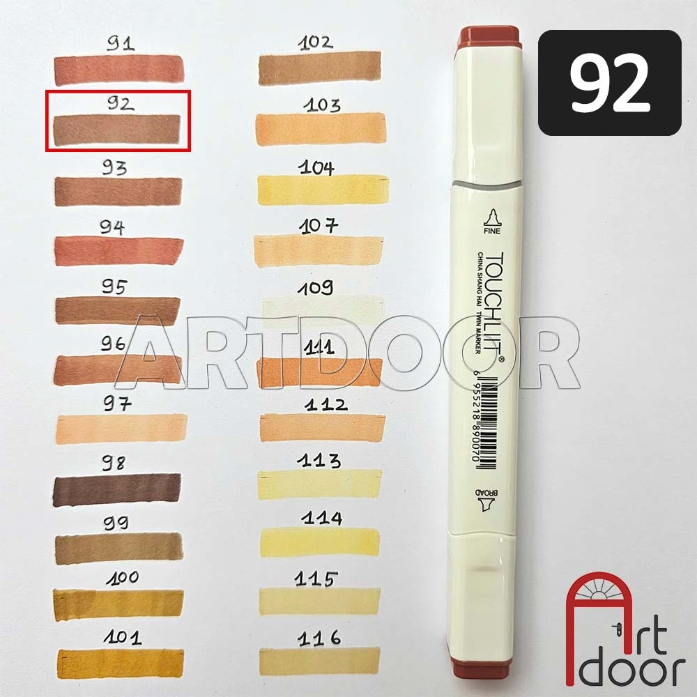 Bút marker TOUCHLIIT 6 (số 0~120) diễn họa kiến trúc, đô thị, đồ án nội thất