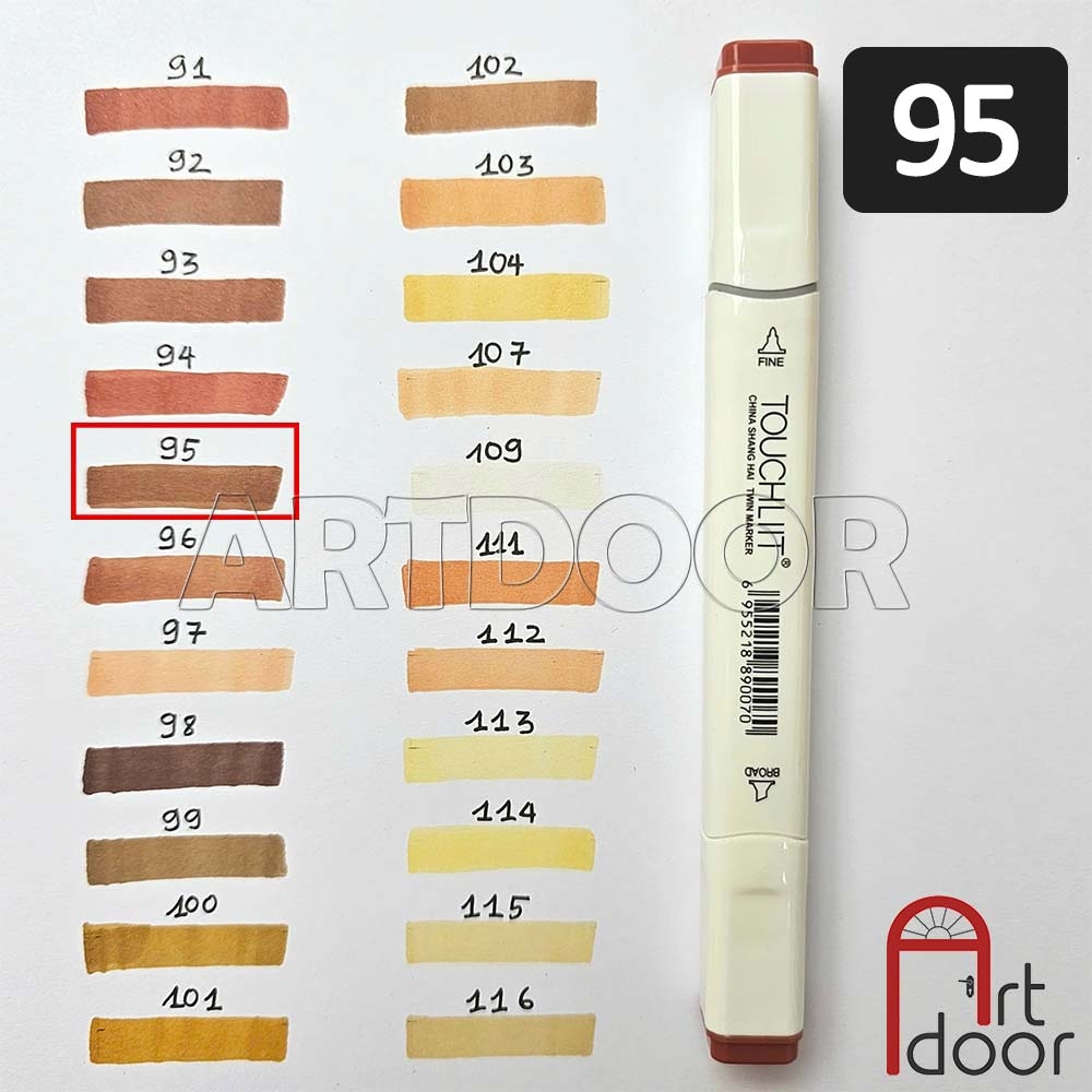 Bút marker TOUCHLIIT 6 (số 0~120) diễn họa kiến trúc, đô thị, đồ án nội thất