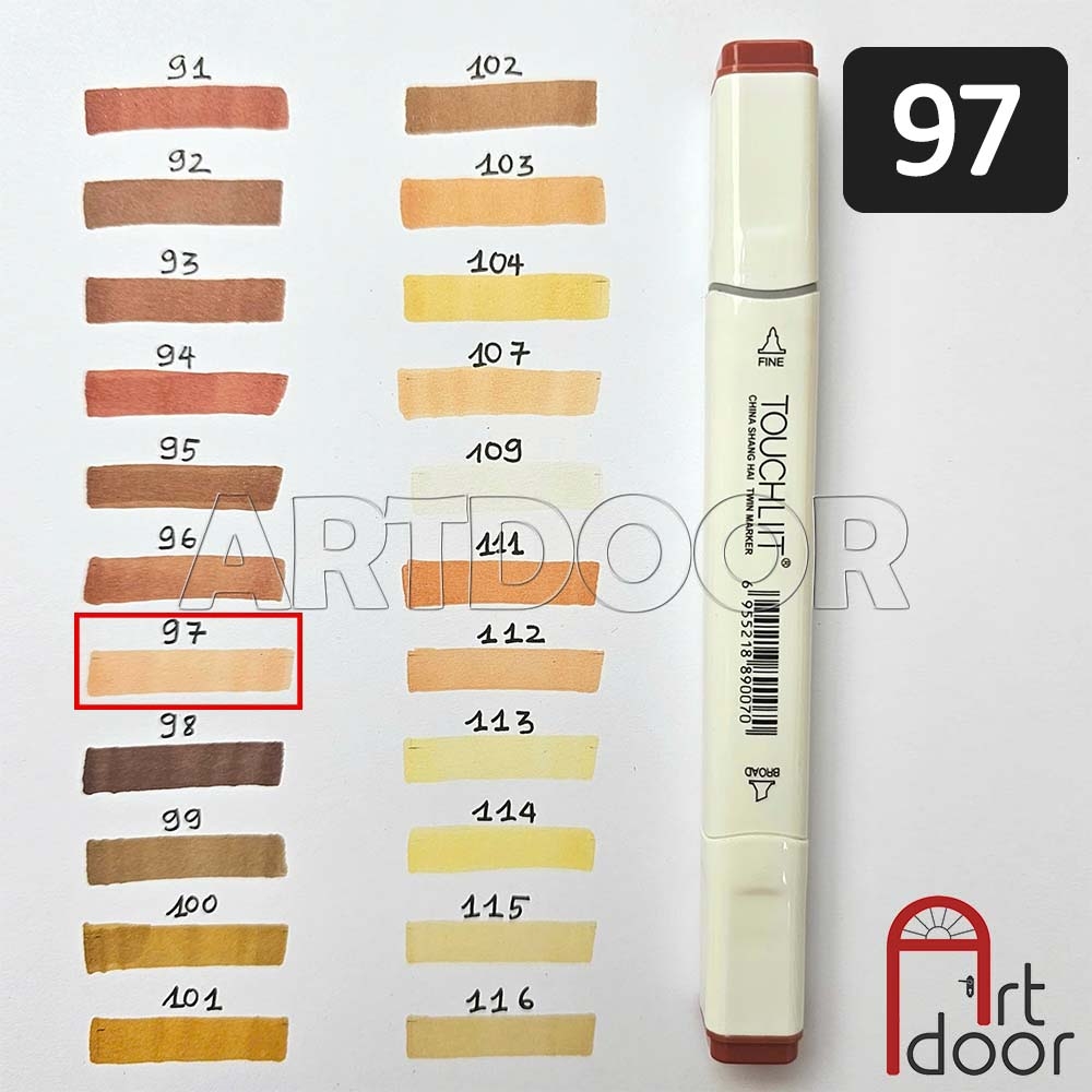 Bút marker TOUCHLIIT 6 (số 0~120) diễn họa kiến trúc, đô thị, đồ án nội thất