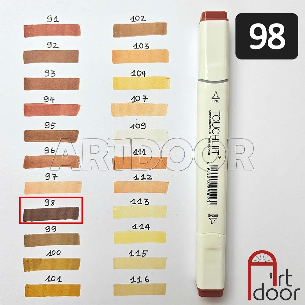 Bút marker TOUCHLIIT 6 (số 0~120) diễn họa kiến trúc, đô thị, đồ án nội thất
