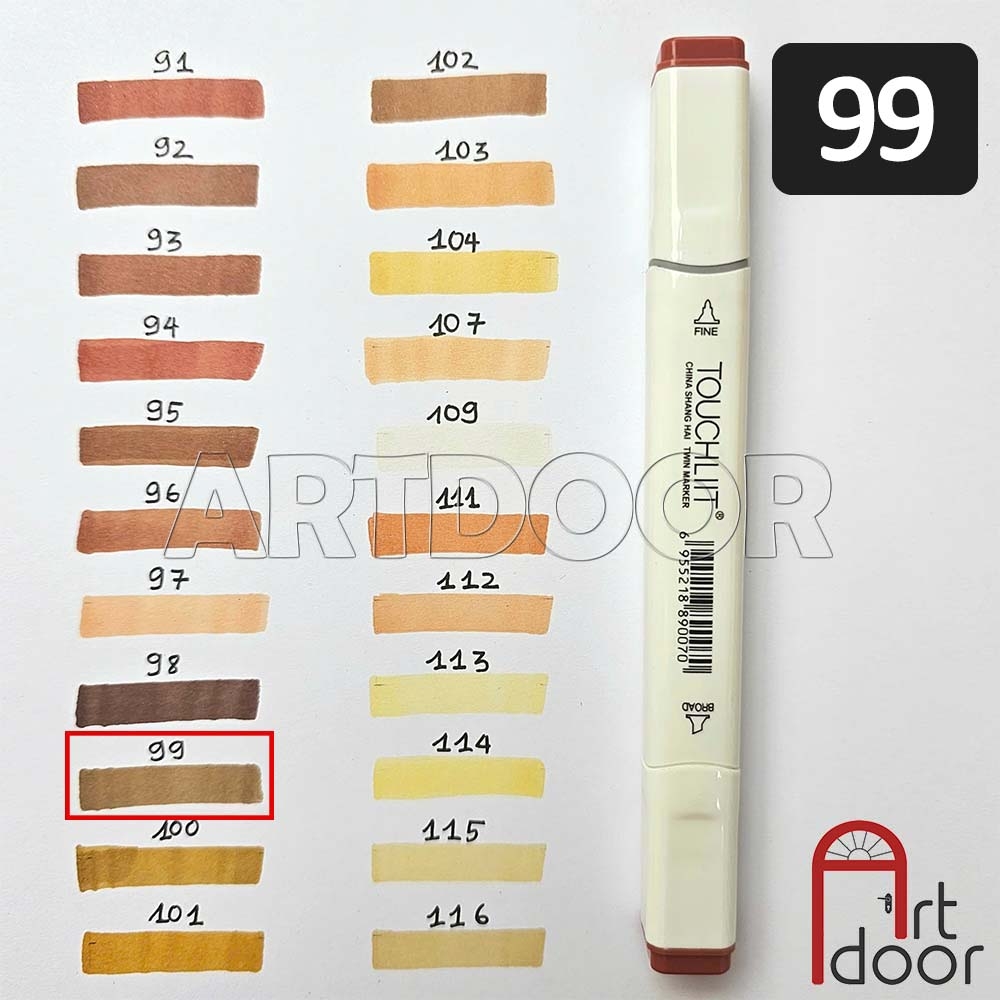 Bút marker TOUCHLIIT 6 (số 0~120) diễn họa kiến trúc, đô thị, đồ án nội thất
