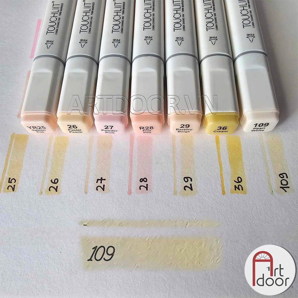 Bút marker TOUCHLIIT 6 (màu Da) vẽ da người, truyện tranh, manga, minh họa
