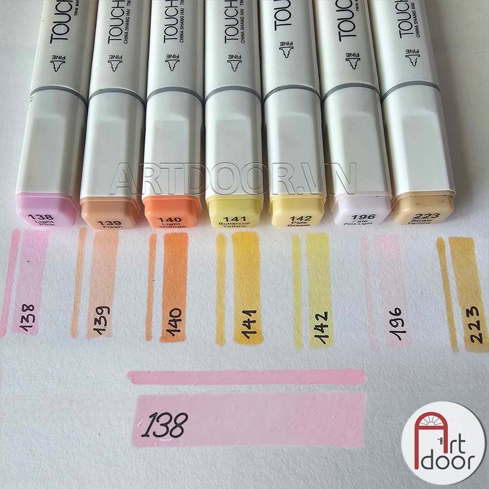 Bút marker TOUCHLIIT 6 (màu Da) vẽ da người, truyện tranh, manga, minh họa